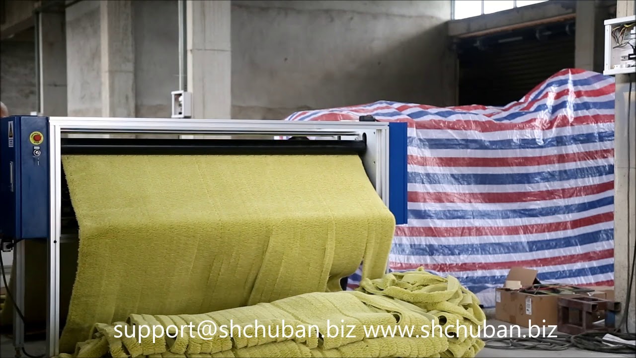 Mini Roller Fabric Slitting Machine Testing for European Customer