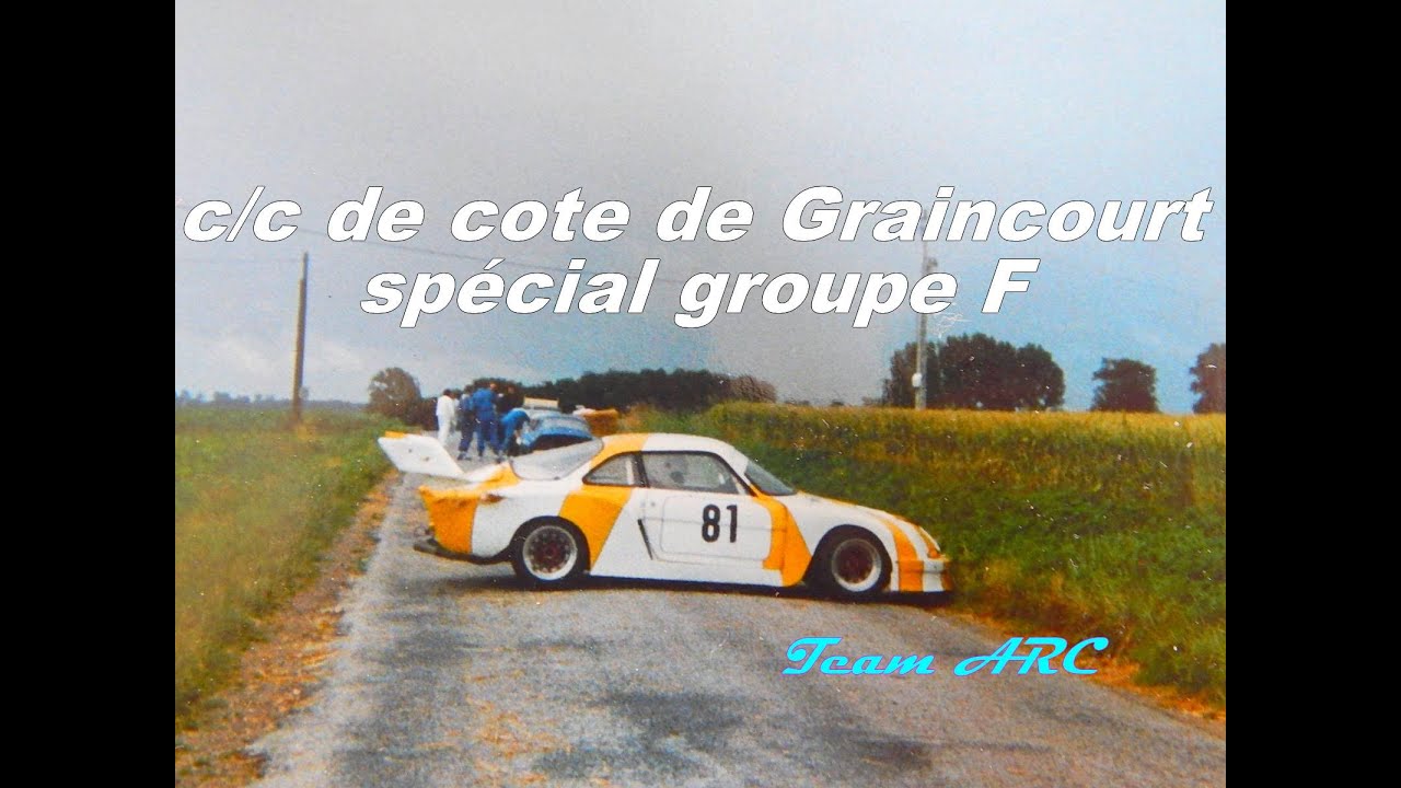 voitures du groupe F à la course de cote de Graincourt 1993