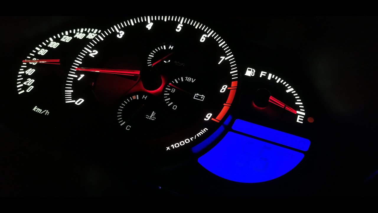 Пересвет приборной панели Toyota Altezza МКПП