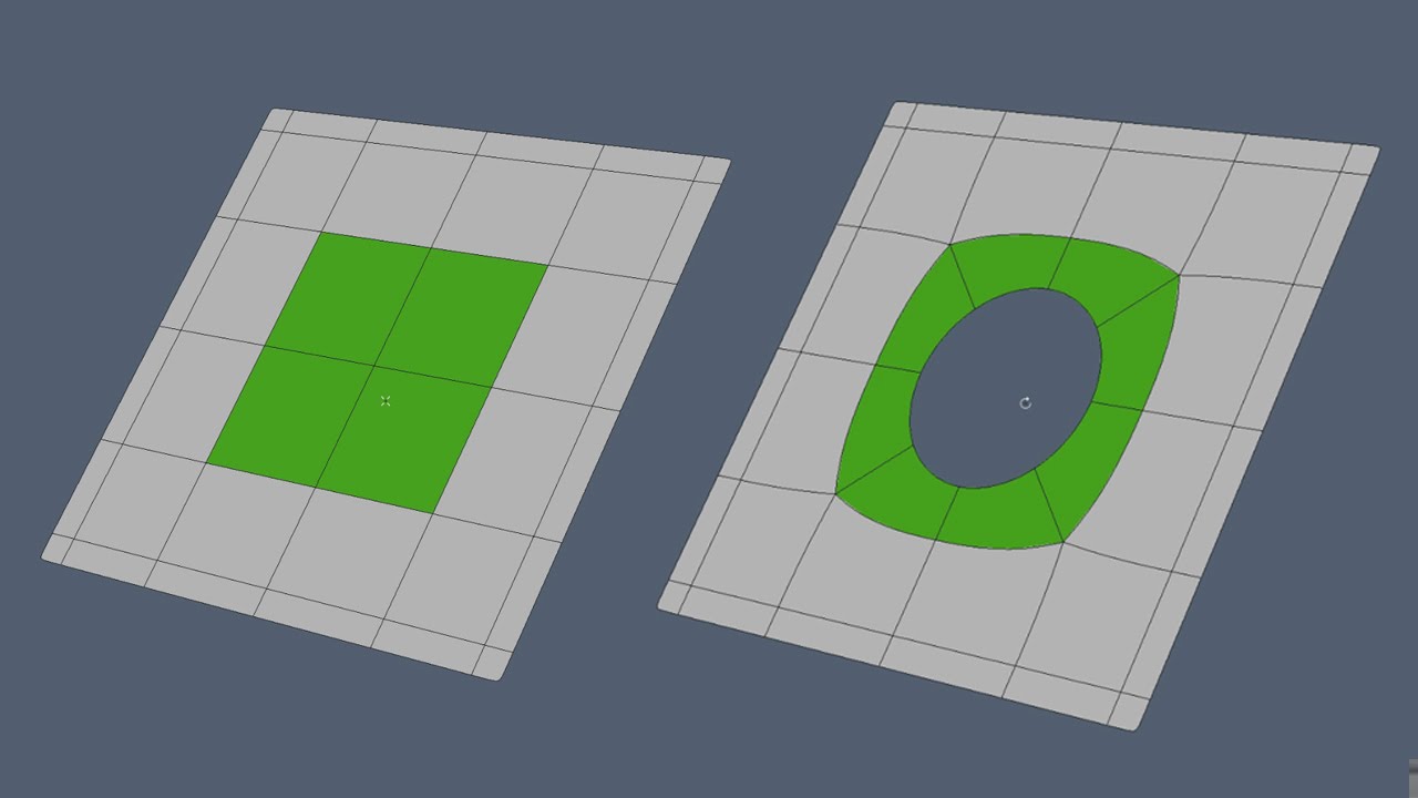 LightWave 3D - Hole into a SubD Mesh