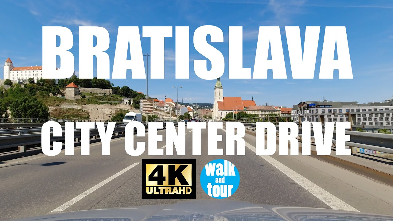 Bratislava City Center Drive - 4K UHD (60 fps)