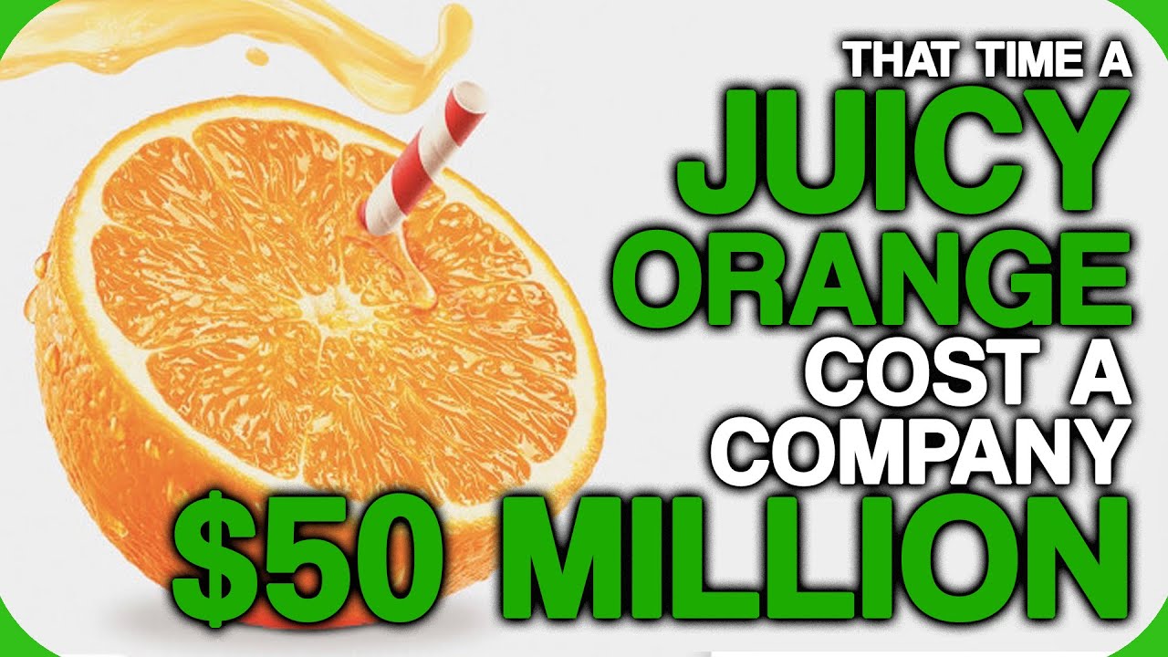 That Time a Juicy Orange Cost a Company $50 Million (The Green Morph Suit)