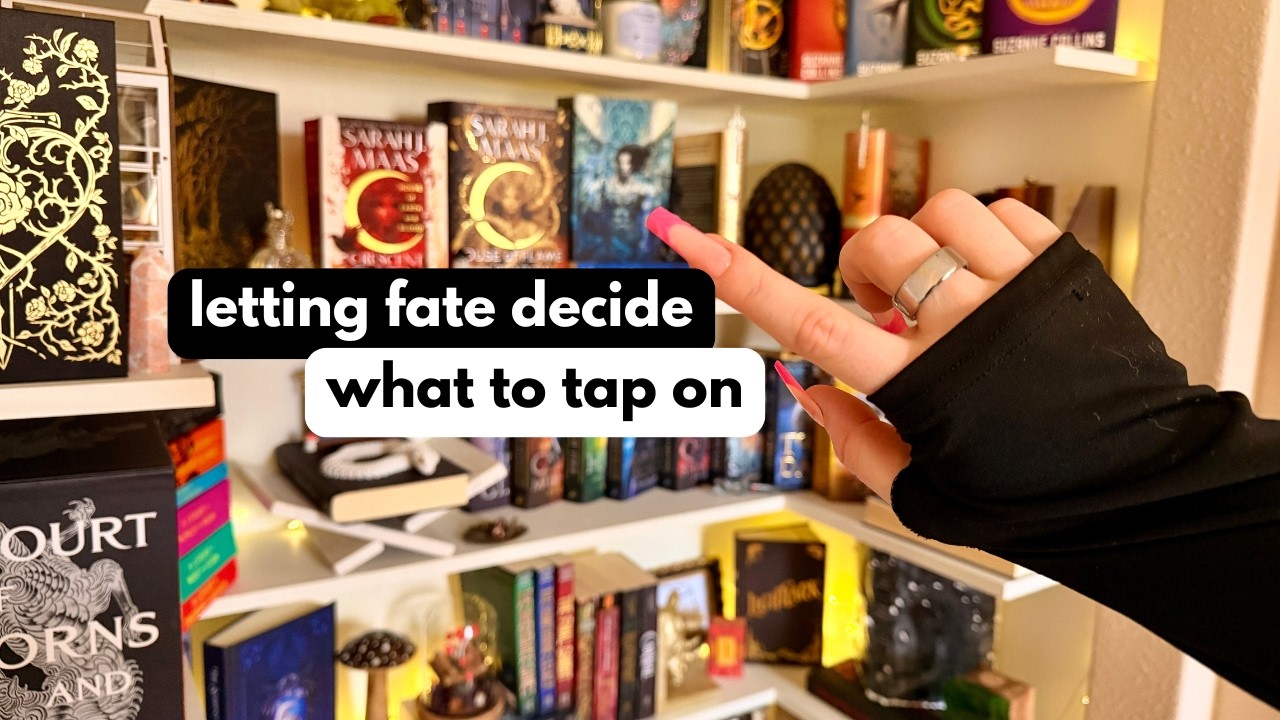 camera tapping around bookshelf, letting fate decide asmr