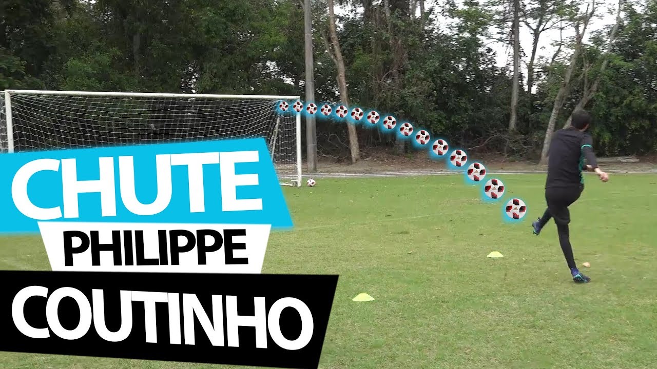 APRENDA O CHUTE DO PHILIPPE COUTINHO (Lances efetivos de futebol) {BZK}