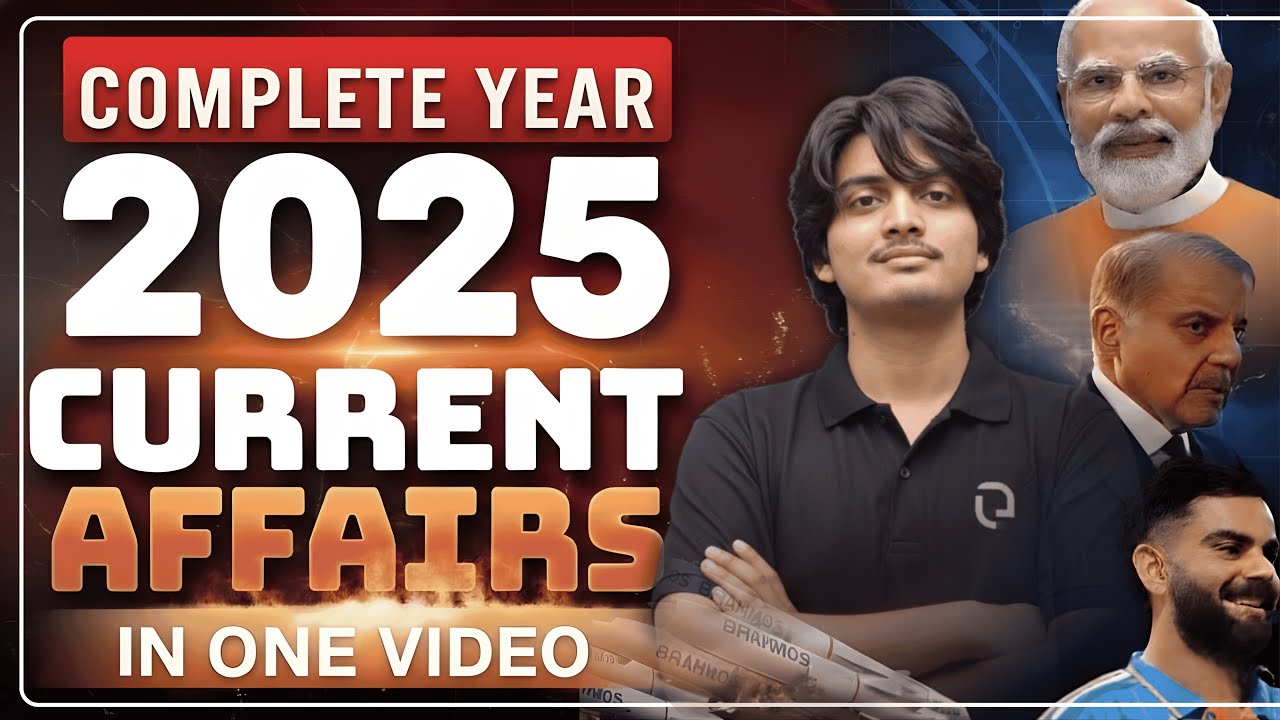 FULL YEAR CURRENT AFFAIRS 2025 | Law Entrance Exams | JMI AMU CUET MH CET #jmiballb #currentaffairs