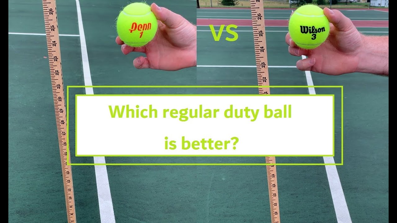 BOUNCE TEST! Penn vs Wilson Regular Duty Tennis Ball - Ball Test and Review!