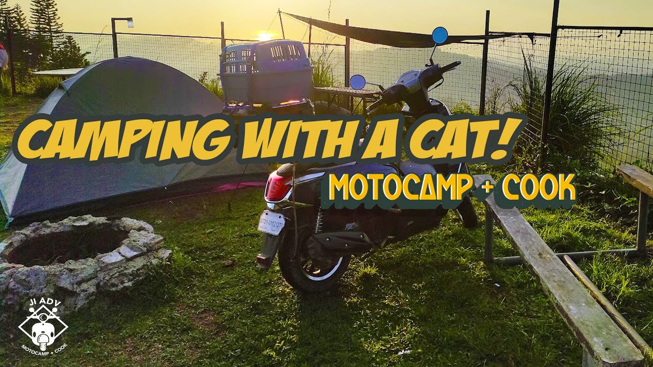 Camping with our Cat! 🐾 Overnight Moto Adventure at Gabby's Little Farm Cebu
