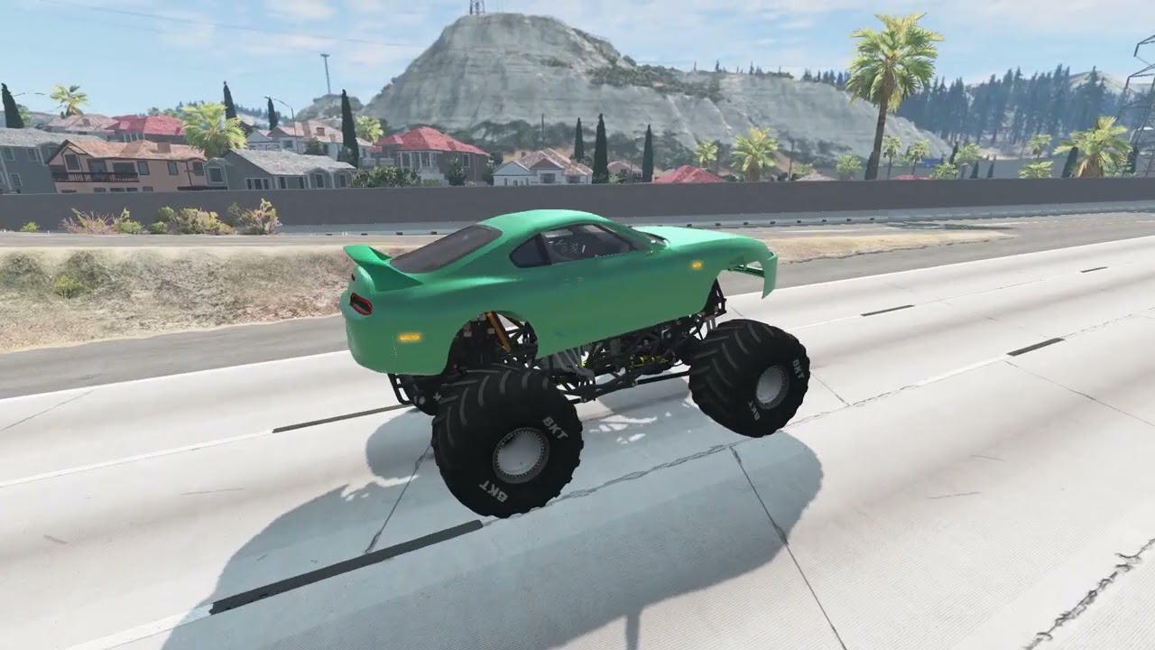 Cars vs Giant Hole - BeamNG Drive