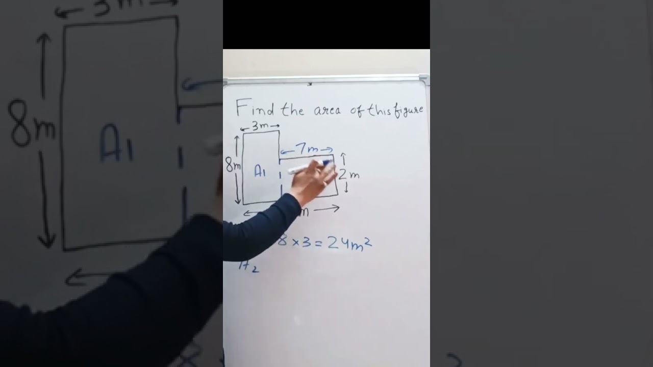 Area of the figure | Area of the rectangle | #mathstricks #shorts