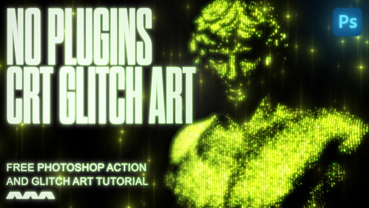 Quick CRT Bending & Modulation! No Plugins, UPDATED | Photoshop Tutorial