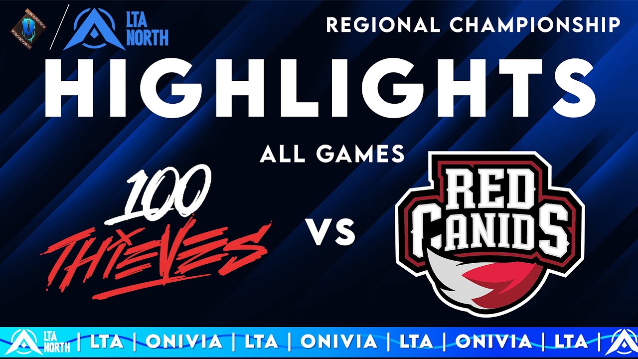 100T vs RED Highlights ALL GAMES | LTA Championship 2025 | 100 Thieves vs RED Canids by Onivia