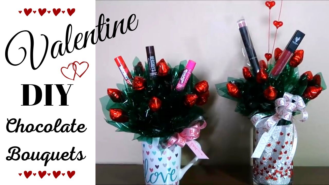 Dollar Tree DIY Valentine Chocolate Kiss Bouquets