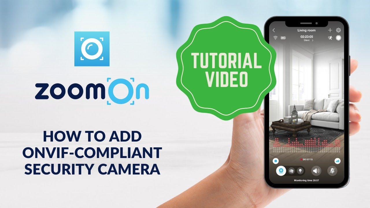 ZoomOn app 📱 How to add ONVIF IP security camera 🎥🏠