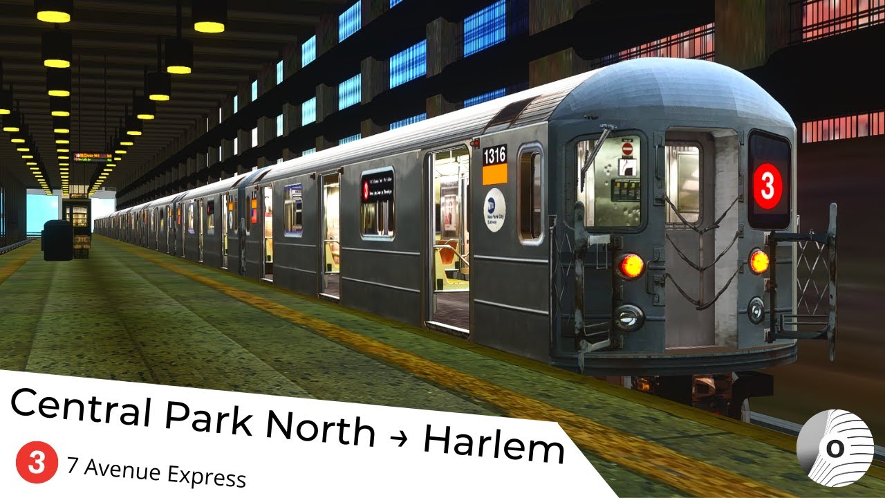 OpenBVE - CENTRAL PARK NORTH to HARLEM-148TH ST. (New York City Subway (3) Line)