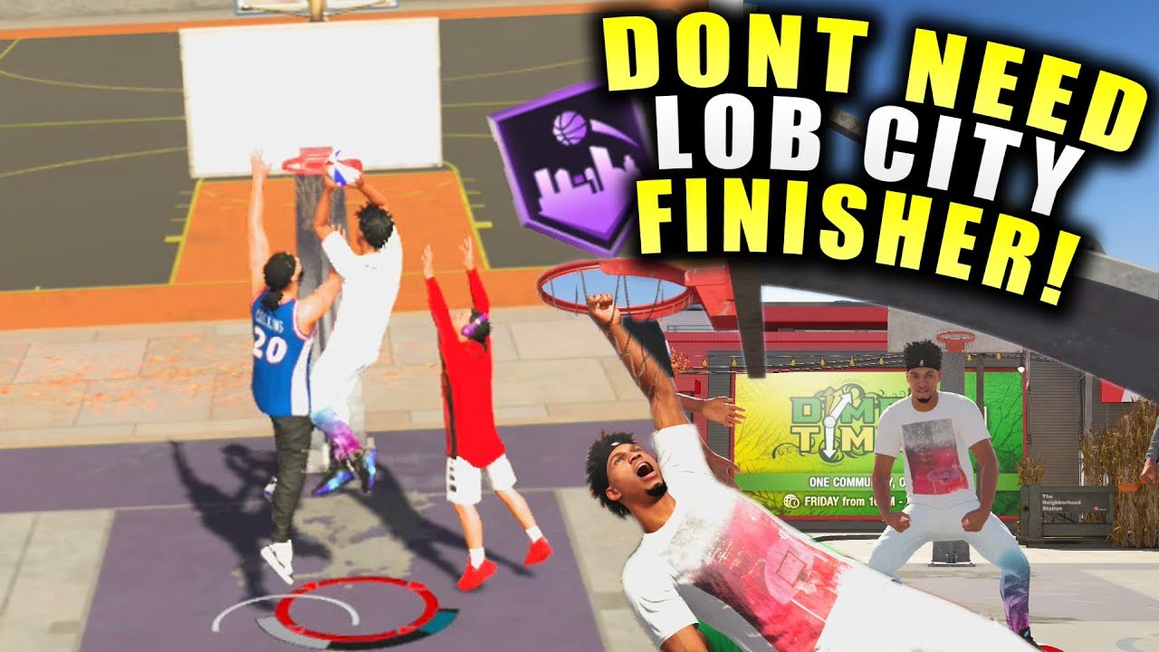Dunking Some Crazy Alley Oops At The Park! Don't Need Lob City Finisher! NBA 2K20 Park Gameplay