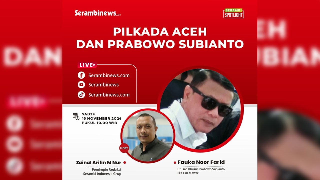 🔴 LIVE: PILKADA ACEH DAN PRABOWO SUBIANTO