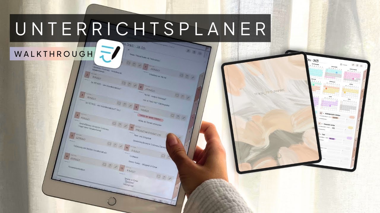 Digitaler Unterrichtsplaner - Unterricht digital auf dem Tablet planen 👩🏼‍💻