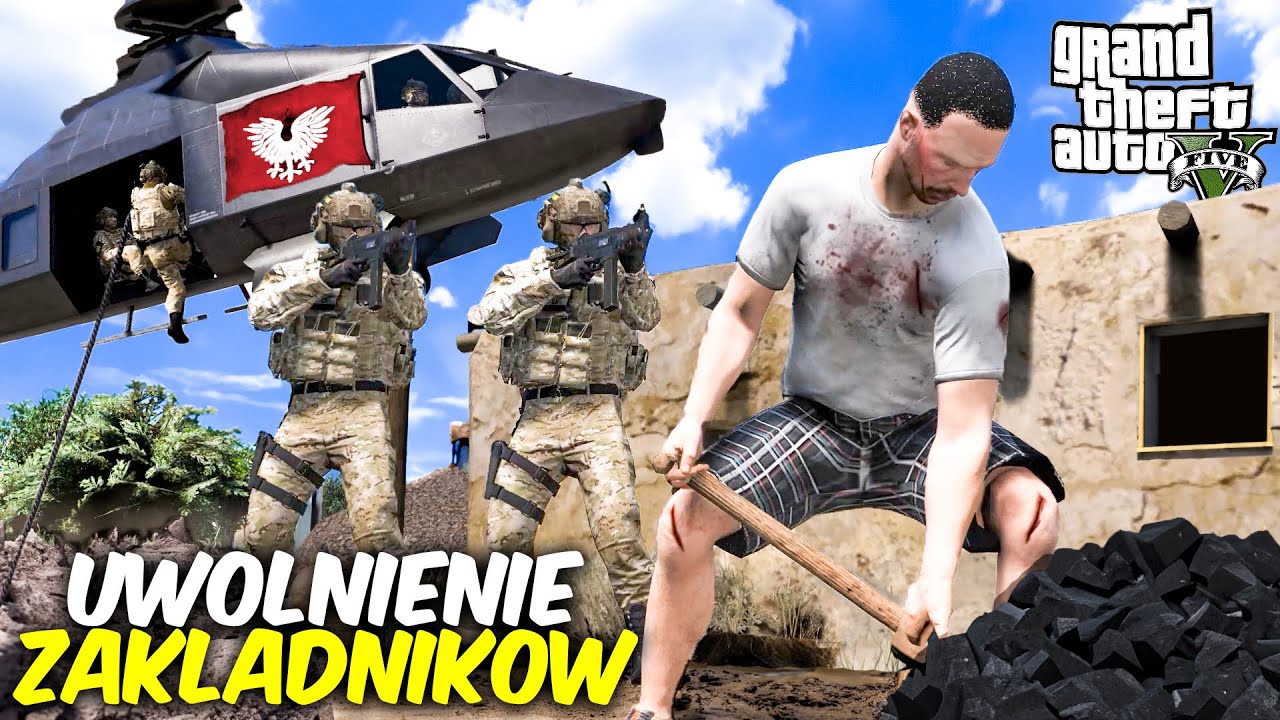 Polska Policja - UWOLNIENIE POLSKICH ZAKŁADNIK&Oacute;W💀|GROM