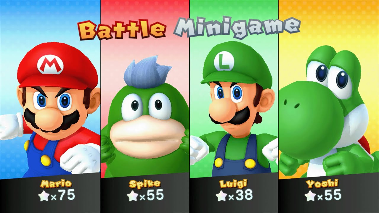 Mario Party 10 - Mario vs Spike vs Luigi vs Yoshi - Chaos Castle