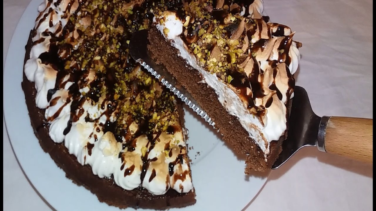 كيكة بالشكلاطة و المورانغ روووعة   -      cake au chocolat et la meringue