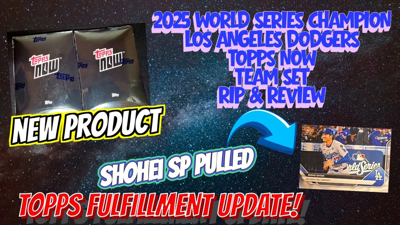 🚨НОВИНКА🚨 Набор карточек Topps Now с изображением чемпионов Мировой серии 2025 года — 🔥Вариант с ...