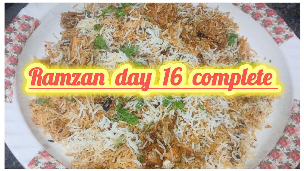 Ramzan day sehri idea 🤔💡hyderabadi chicken biryani ....