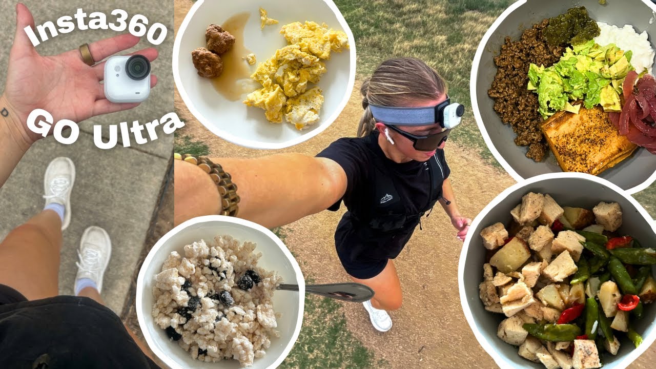 What I Eat In A Day + First Run Post Half Marathon Race ft Insta360 GO Ultra (pre bulk)