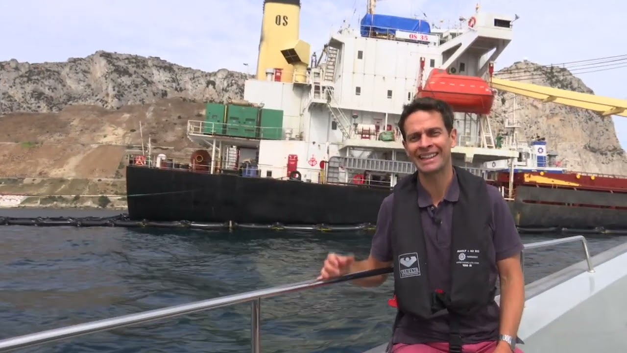 As oil spill reaches Gibraltar’s coastline, divers explore where leak is coming from