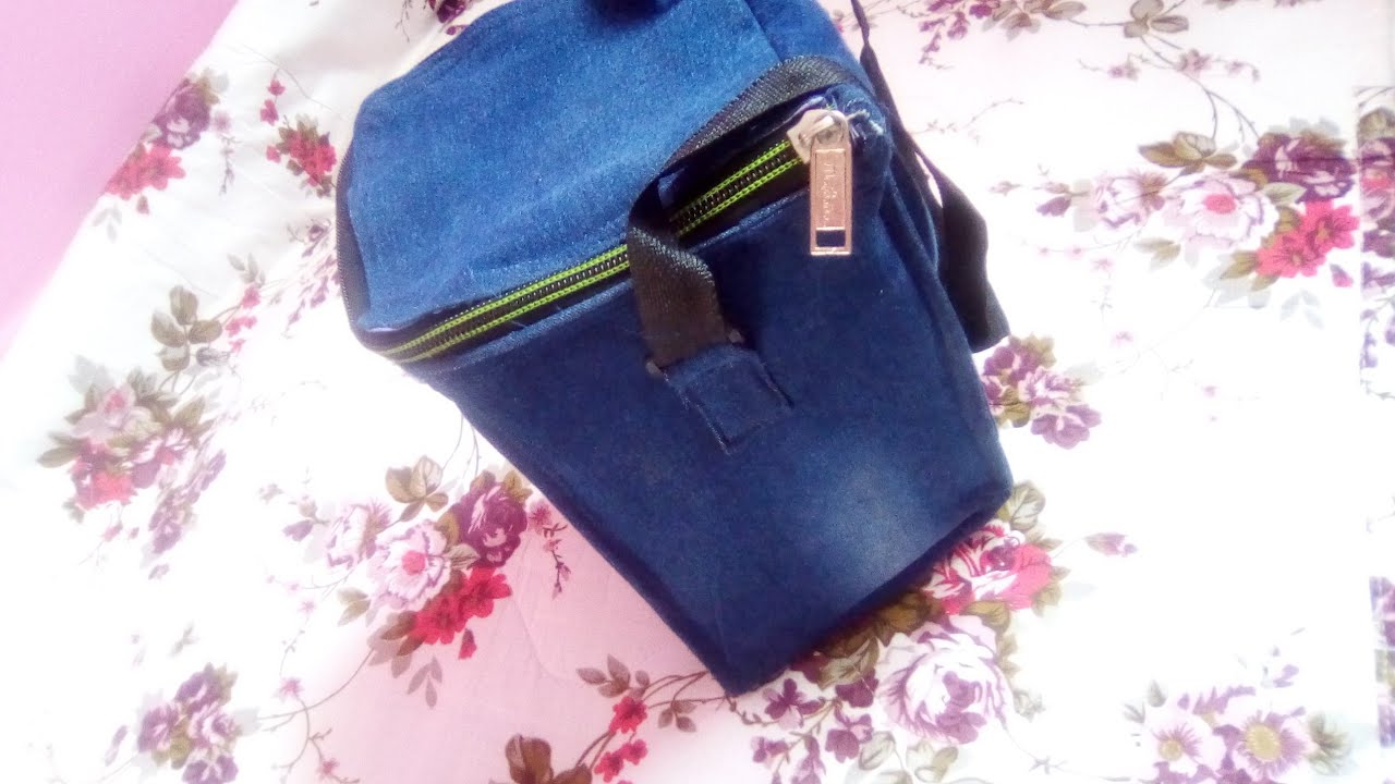 Old Jeans pant reuse ideas/lunch bag from jeans pant/how to stitch lunch bag/waste of wonderful art/