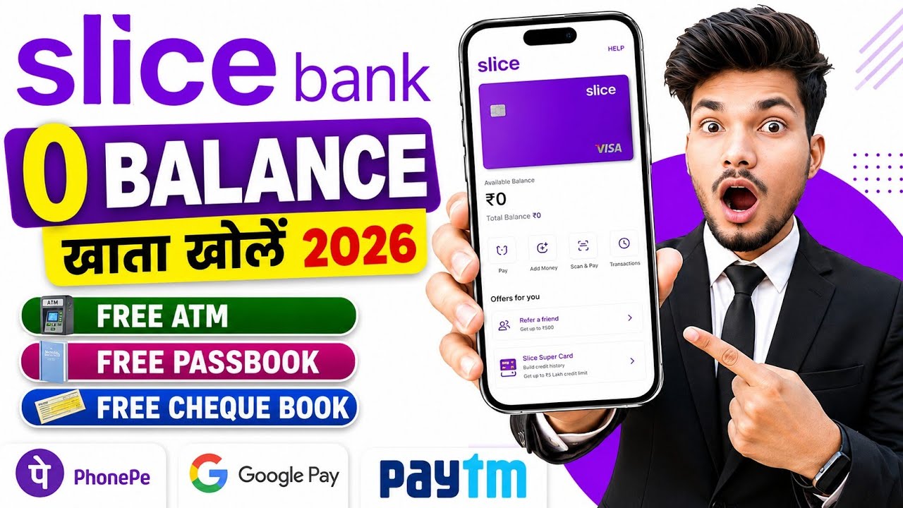 Slice Bank Account Opening | Slice Savings Account | Slice Account Opening | Zero Balance Account