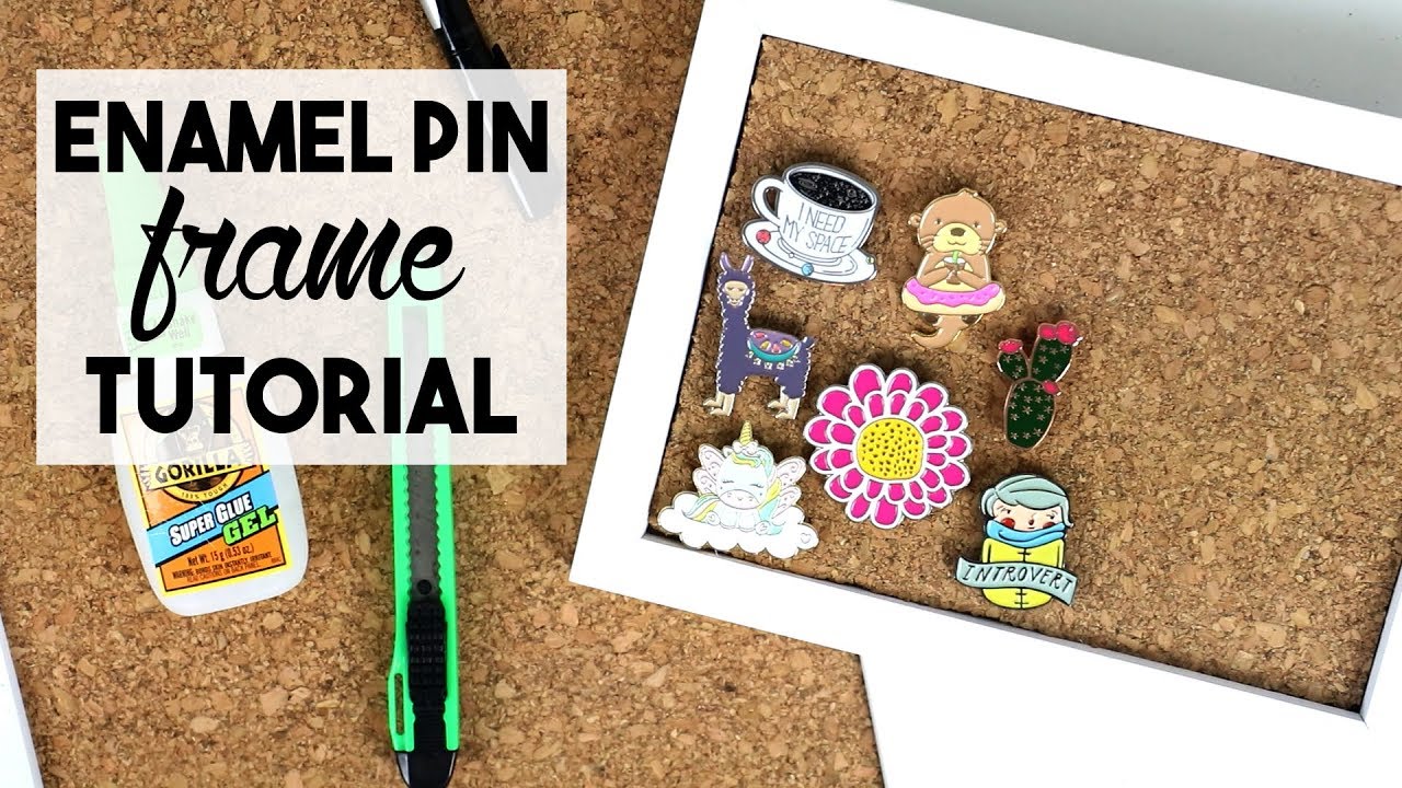 REALISTIC DIY Tutorial | Enamel Pin Picture Frame