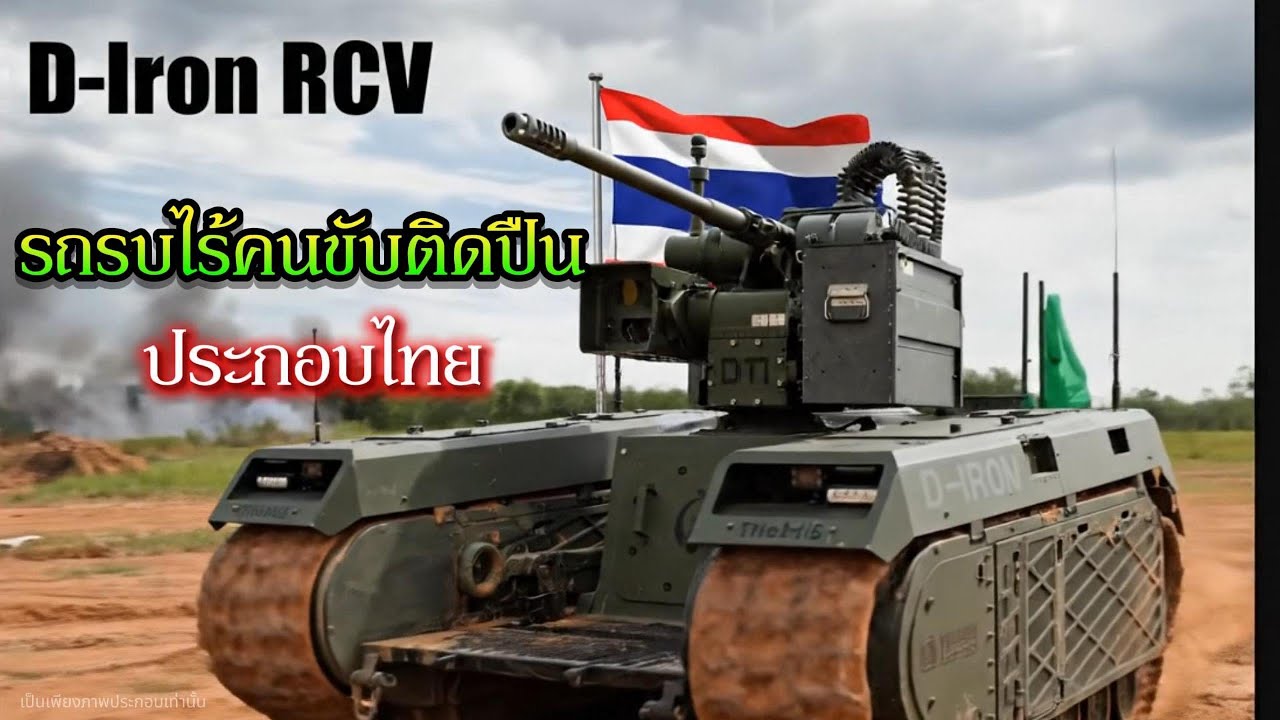 D-Iron RCV |รถรบไร้คนขับติดปืน 30 มม  กับเกม System Integratioที่ทำให้ไทยโหดขึ้นแบบเงียบๆ