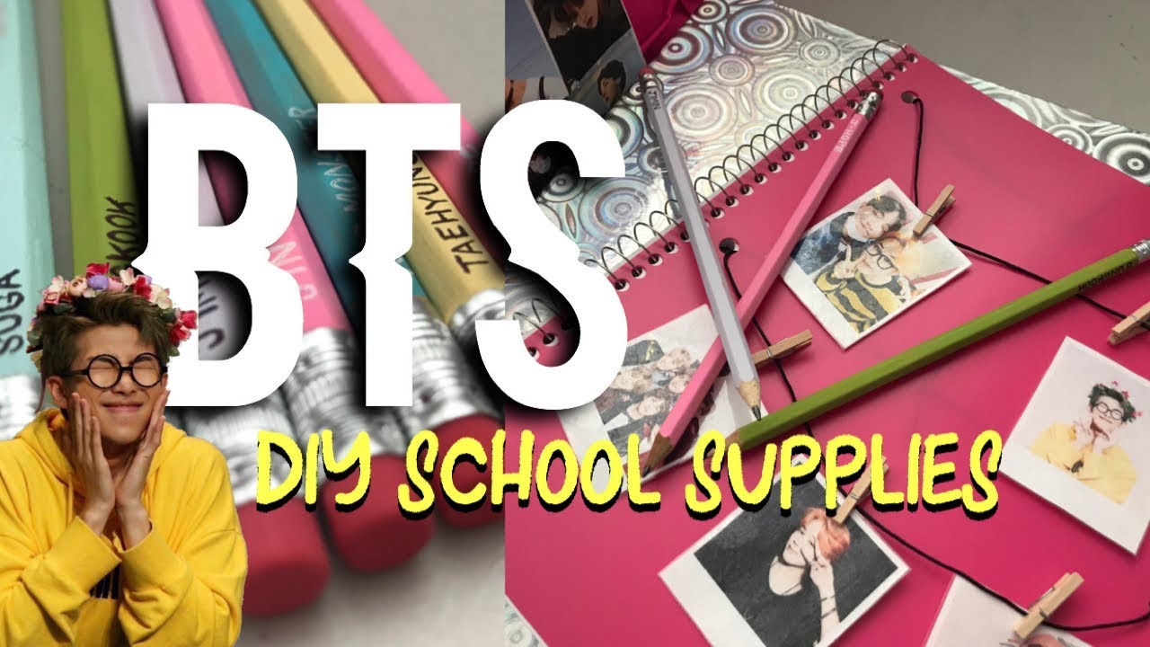 DIY BTS BACK-TO-SCHOOL SUPPLIES! | LaurynnAshley