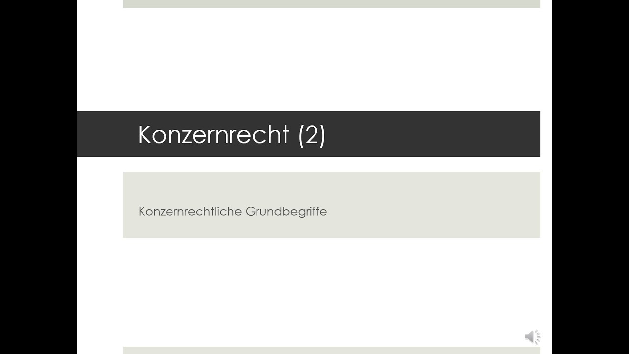 Konzernrecht (2)