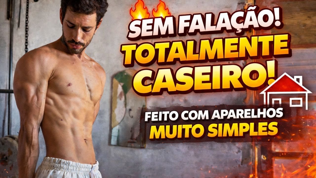 Treino PESADO 100% Caseiro 💥 Só Ferro, Concreto e Barra Fixa