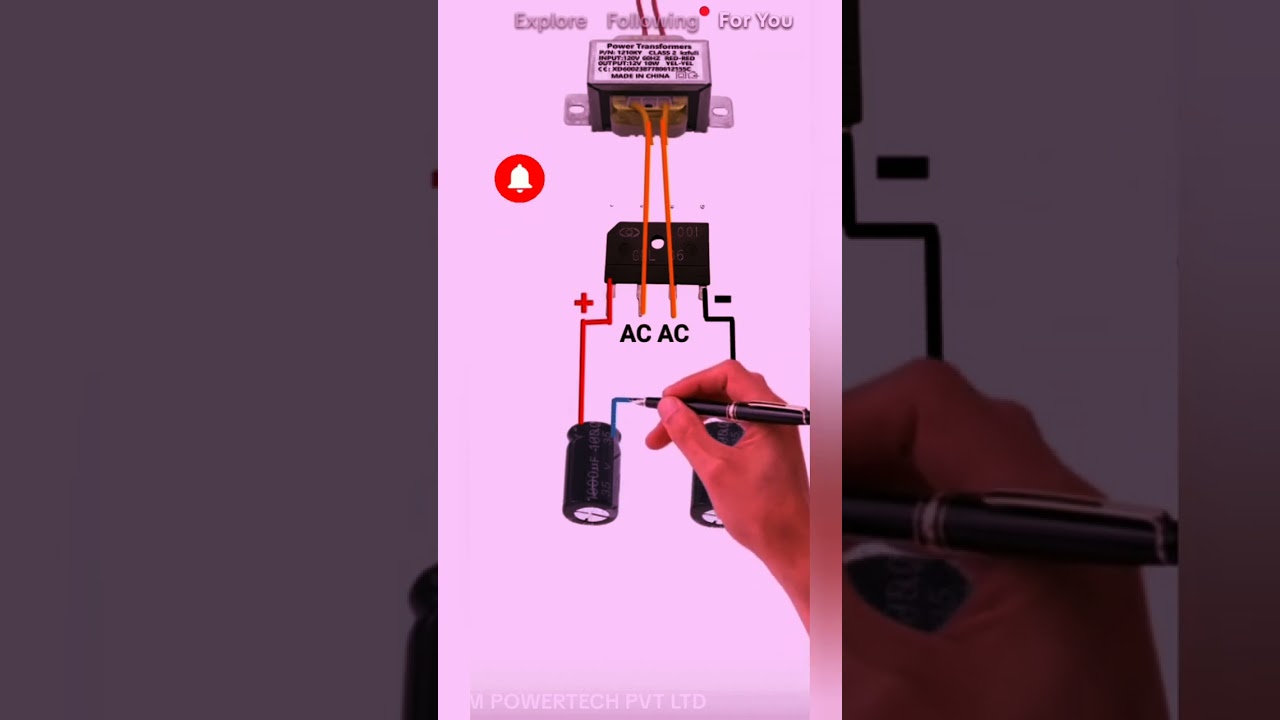 Electronics Made Easy: 12&times;2 Bridge Circuit Diagram ⚡🤩  #shorts #trending #electronic