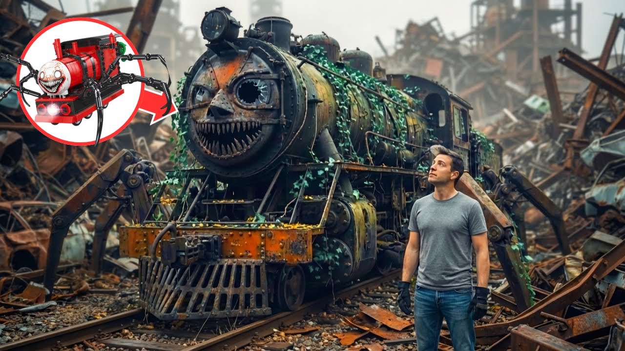 ASMR Car Restoration |😱 Restoring a Haunted Choo-Choo Charles Train Abandoned in the Forest