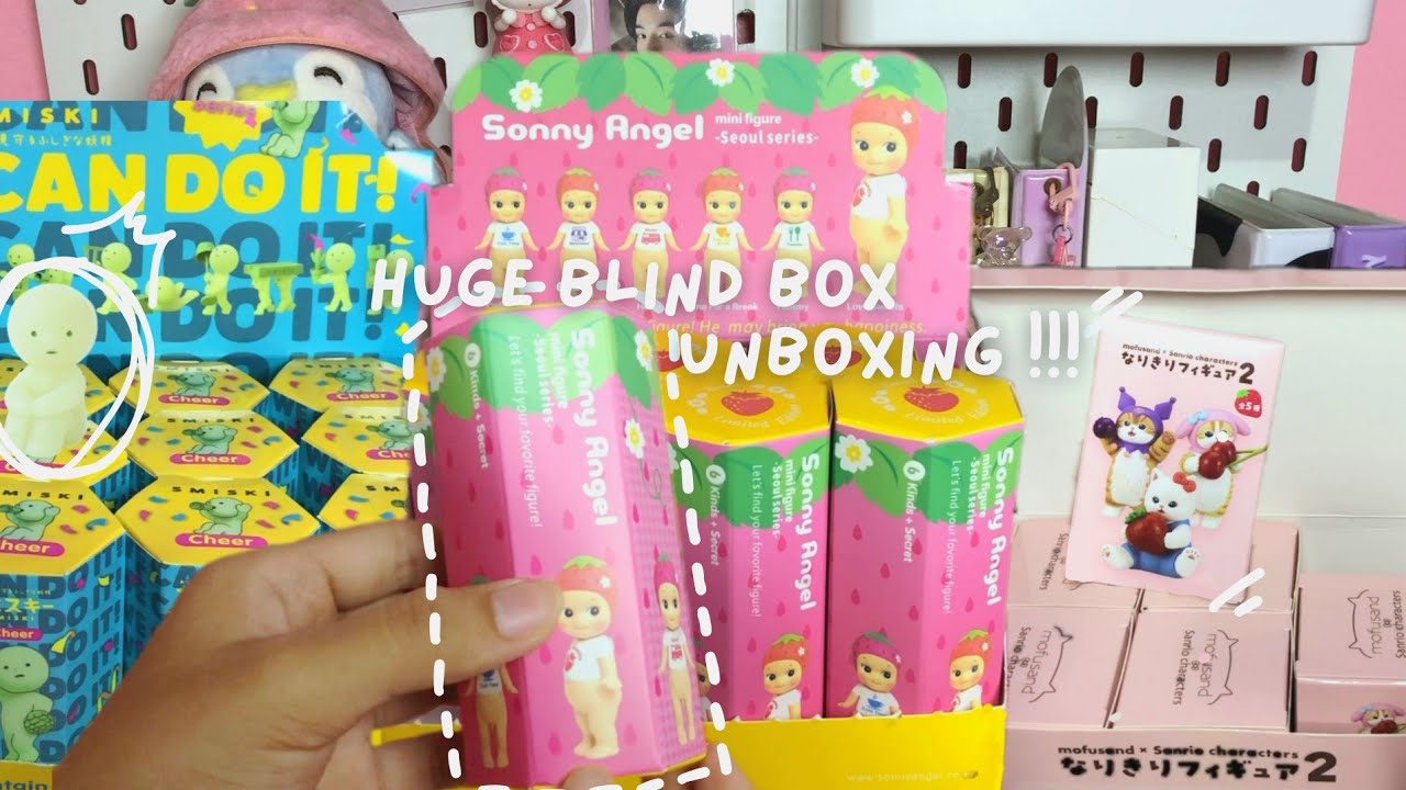 blind box haul #18 | full set smiskis, sonny angels, and mofusand×sanrio unboxing