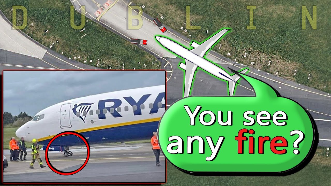 Ryanair B738 | SPARKS AFTER NOSE GEAR COLLAPSE at Dublin