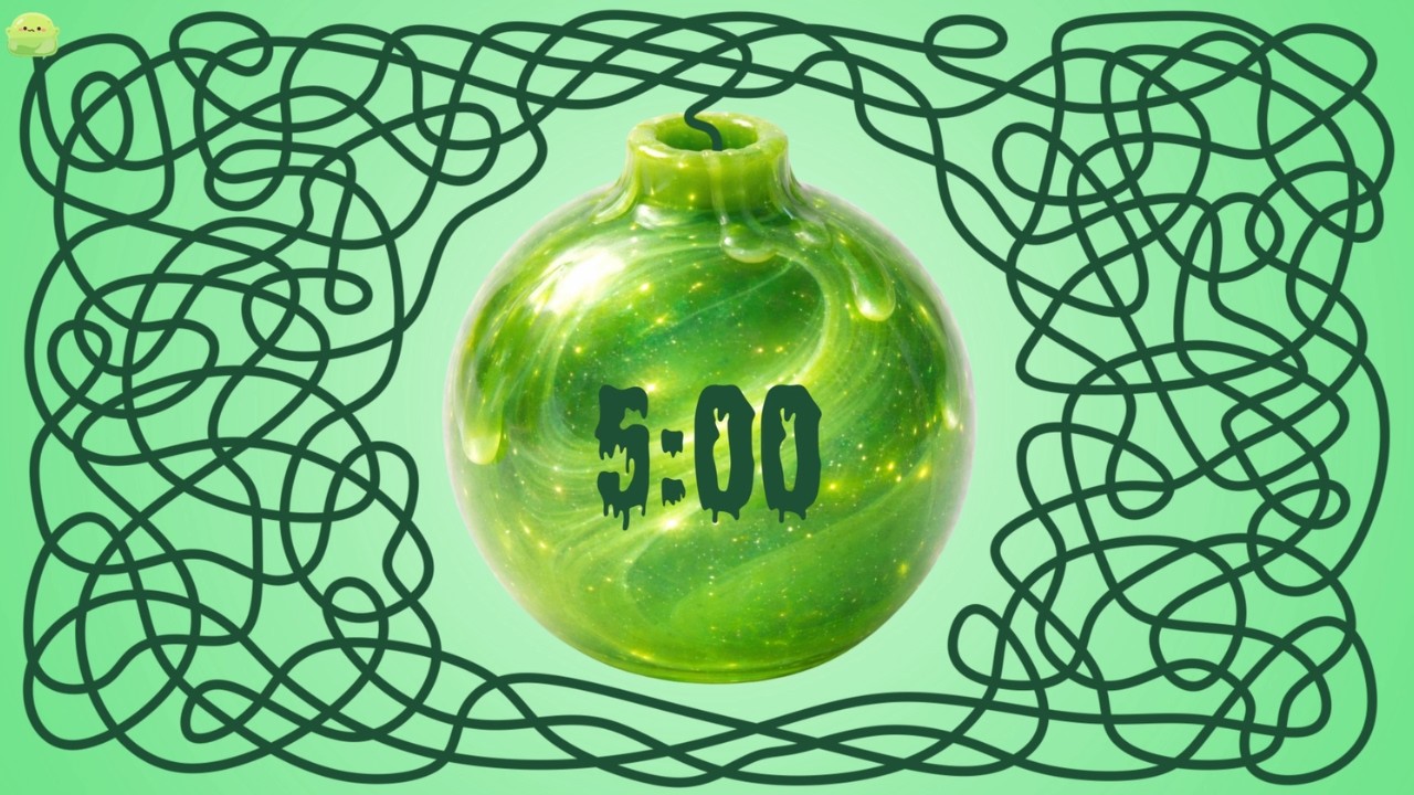5 Minute Timer Bomb GREEN SLIME BOMB