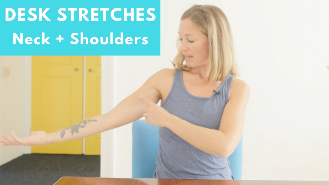 Neck and shoulder stretches (at the desk and computer)