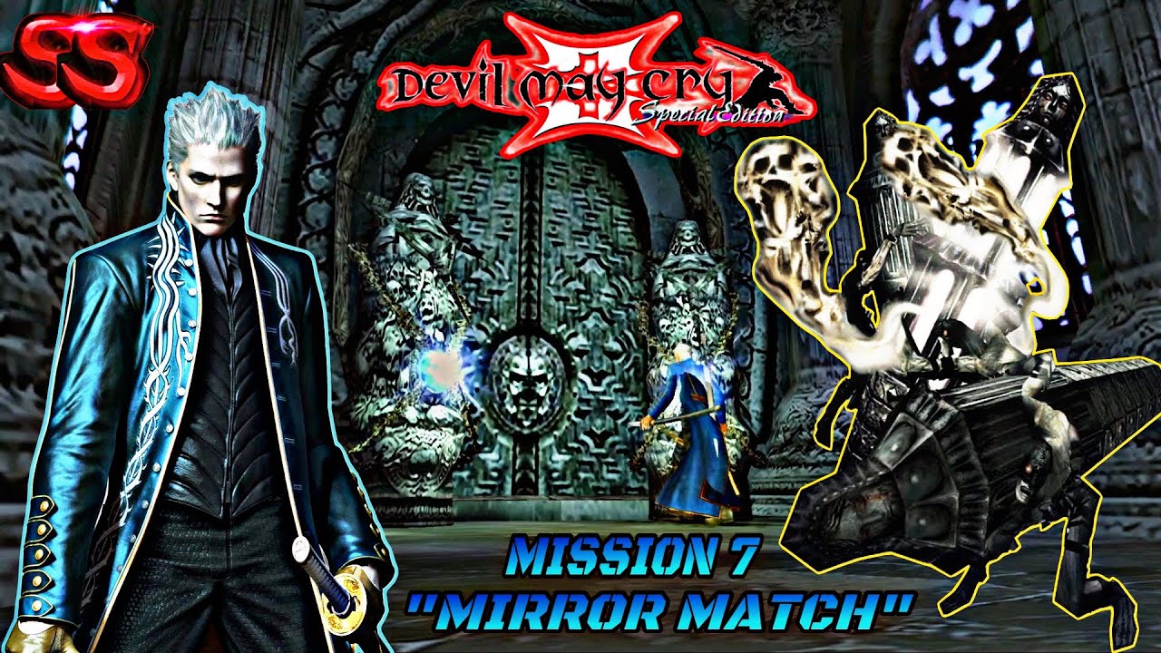 Devil May Cry 3 SE (Vergil) Mission 7 - Dante Must Die SS Rank - 