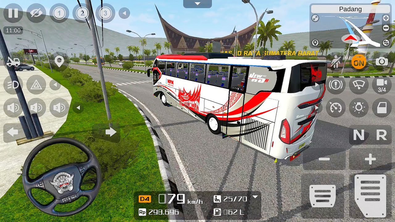 Bussid Pariwisata Family Gathering ke Jam Gadang Padang | Bus Simulator Indonesia