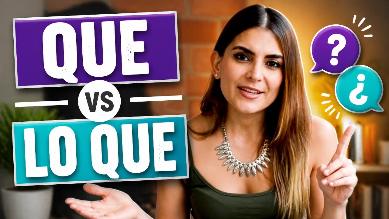 How to use que and lo que