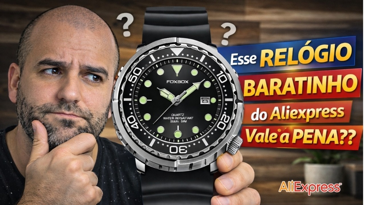 Esse Relógio BARATINHO do AliExpress Vale a Pena? Conheça o FOXBOX FB0024
