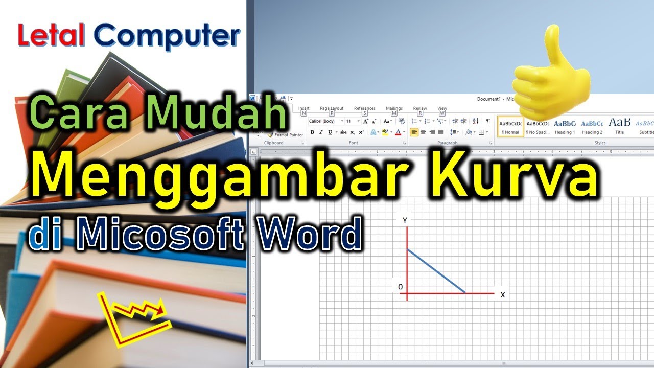 Cara Menggambar Kurva di Word || How to Draw Curves in Word