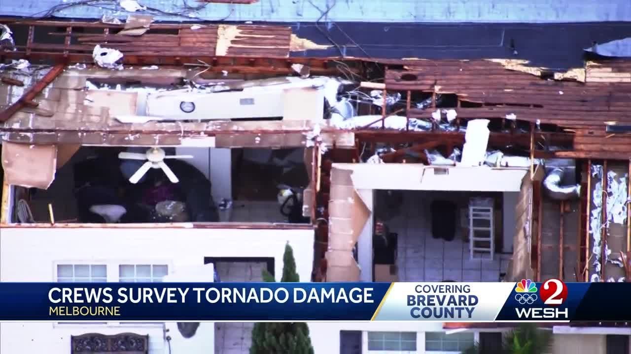 Tornado causes damage in Melbourne