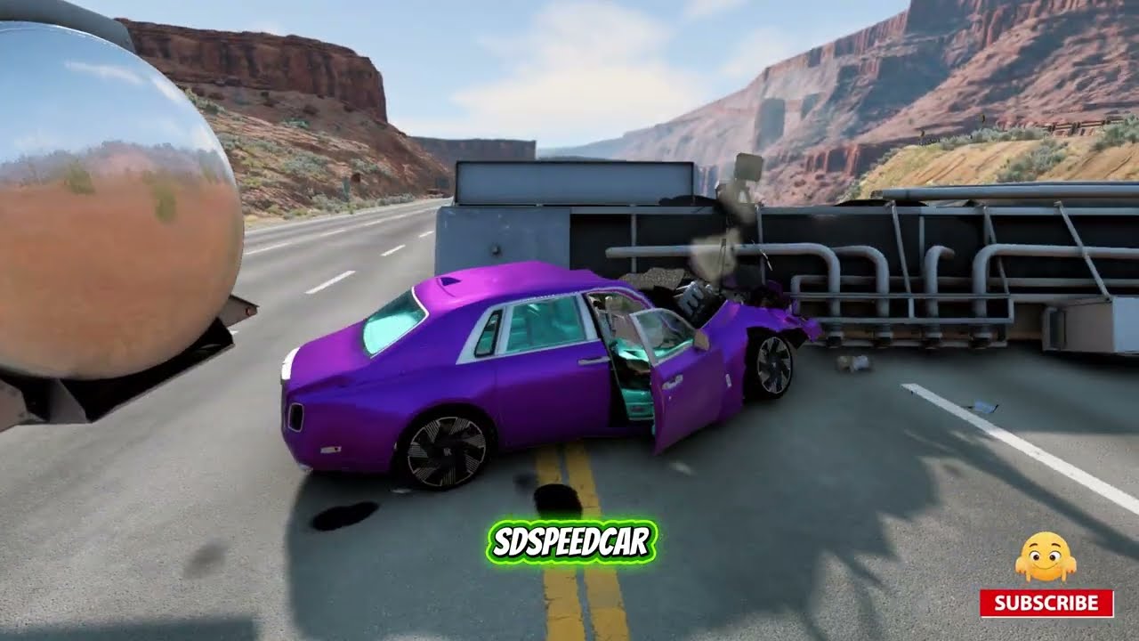 Cars Vs Containers BY SDSpeedCar #beamngdrive #beamng #car #shorts