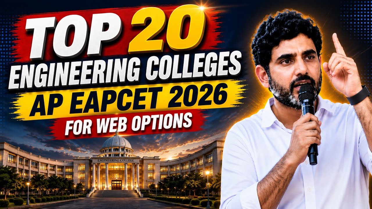 AP EAMCET 2026 Web Options | Top 20 Engineering Colleges in AP 🔥 ( Ee Colleges Miss Avvakandi! )