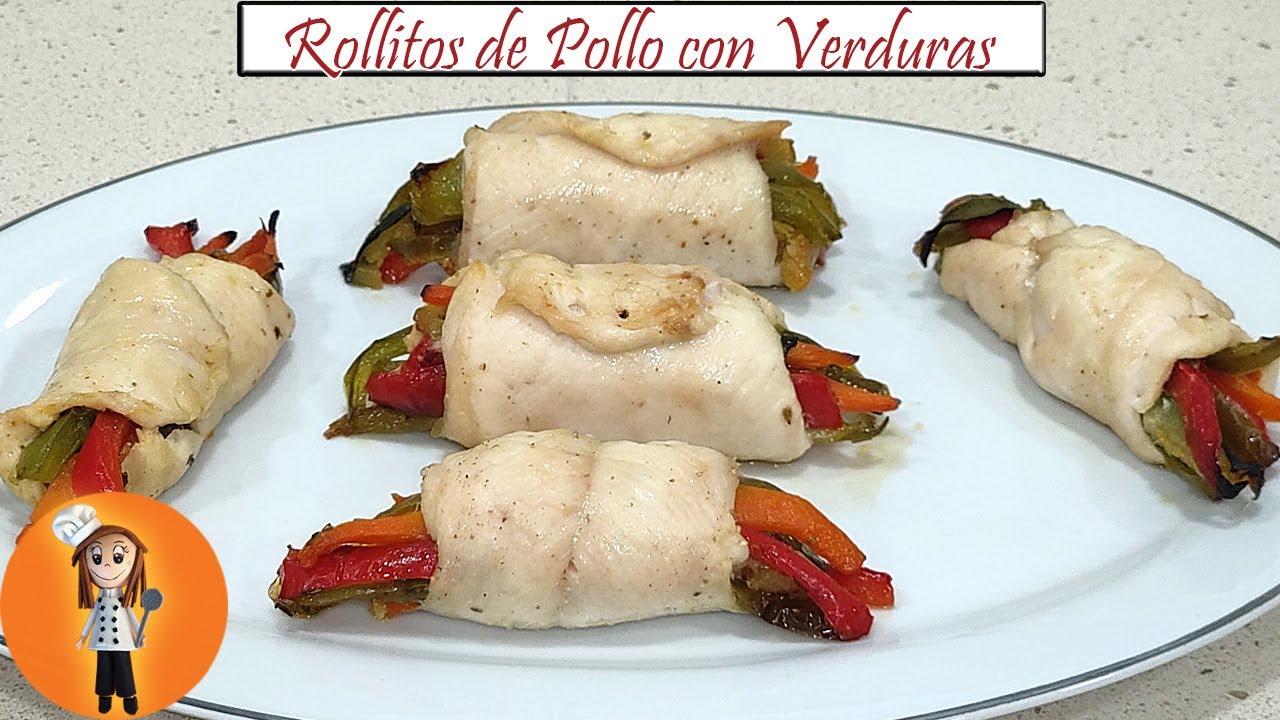 Rollitos de Pollo con Verduras | Receta de Cocina en Familia
